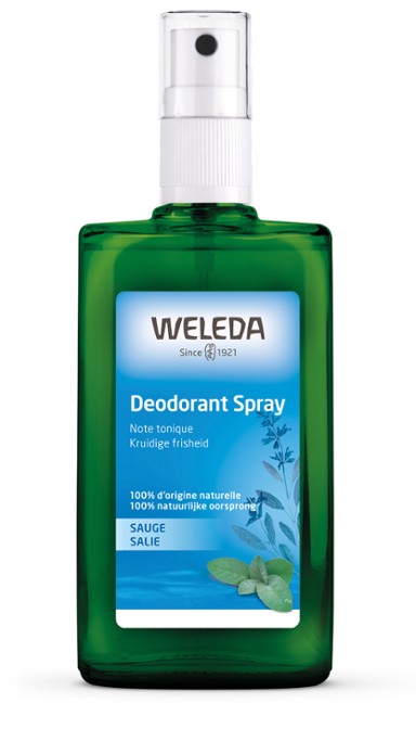 Salie deodorant spray van Weleda, 1 x 100 ml